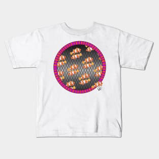 Clownfish on black Kids T-Shirt